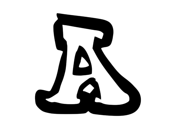 Bold Punk Hand Drawn Mono Letter is a G