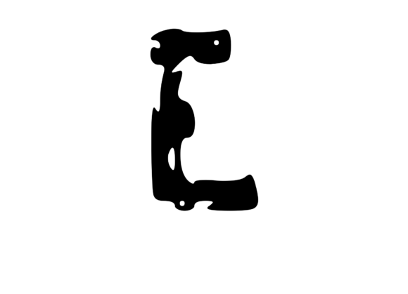 Decaying Rotten Mono Letter E