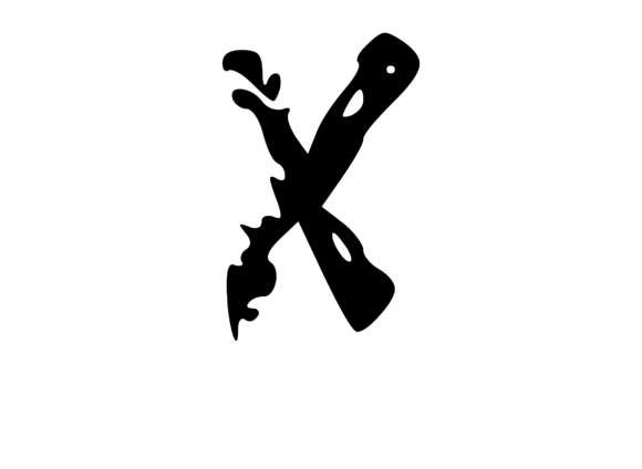 Decaying Rotten Mono Letter X