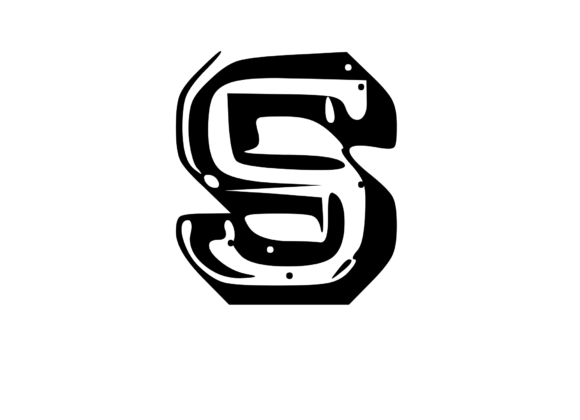 Fun Whacky Playful Mono Letter S V.2