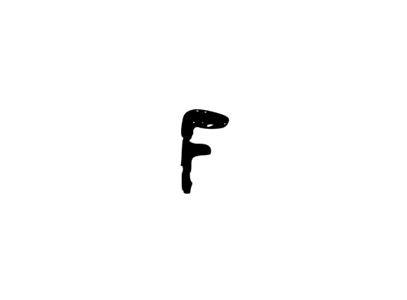 Hand Drawn Chalk Effect Mono F